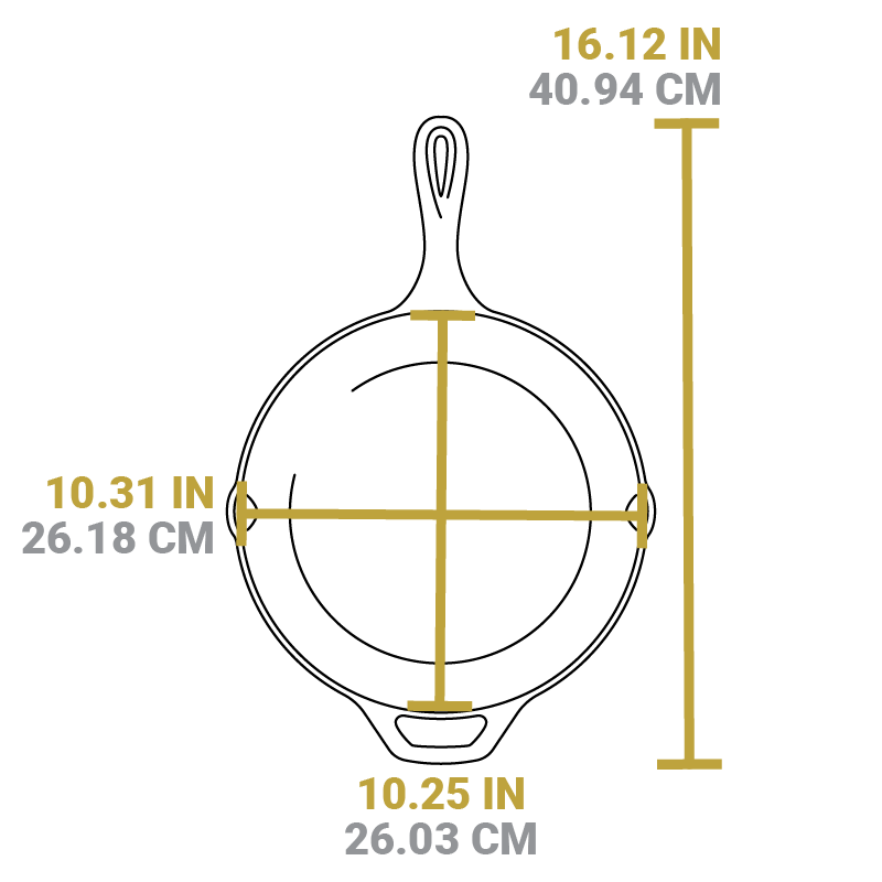Wildlife Series™ 10.25 Inch Cast Iron Deer Skillet