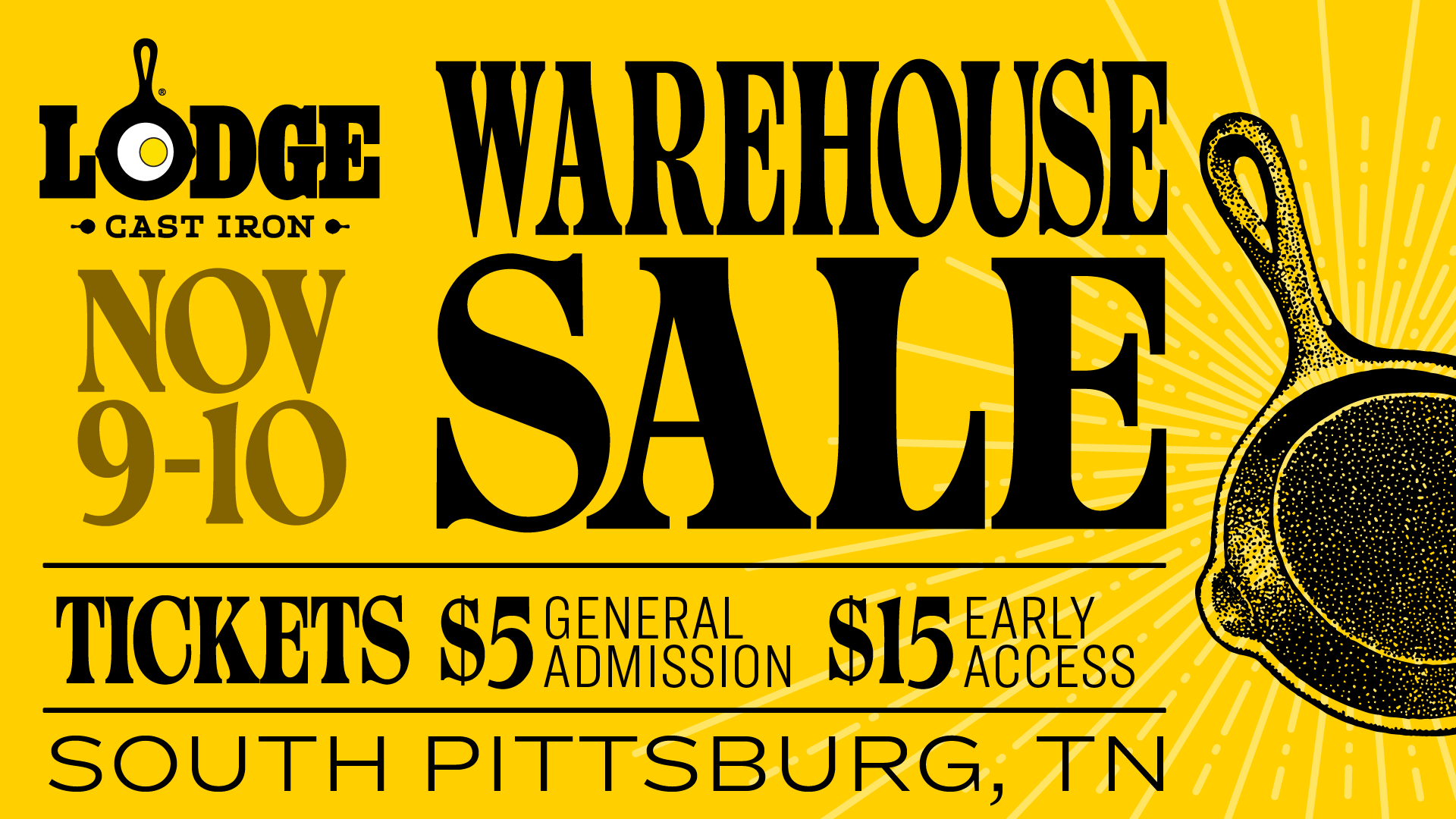 Lodge Warehouse Sale,  2024