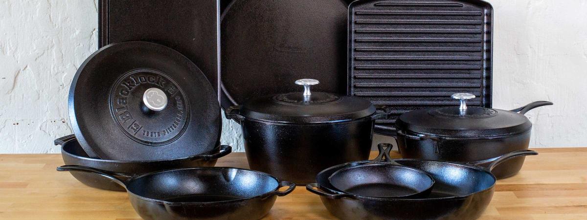 Lodge 12 Blacklock Cast Iron Grill Pan w/ Care Kit 