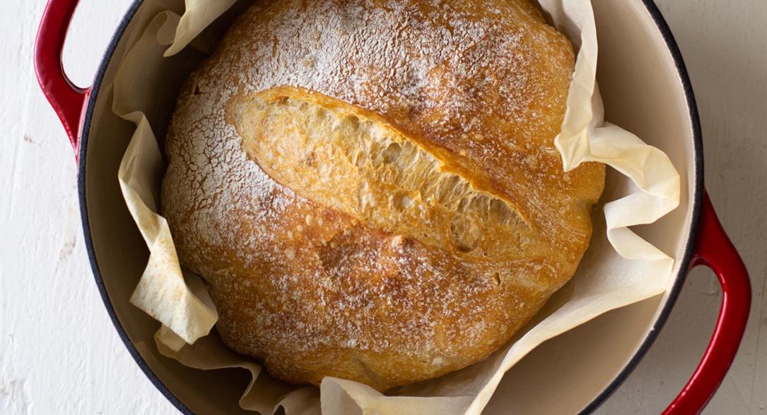 Skitchen Seasoned Cast Iron Sourdough Bread Baking Pan