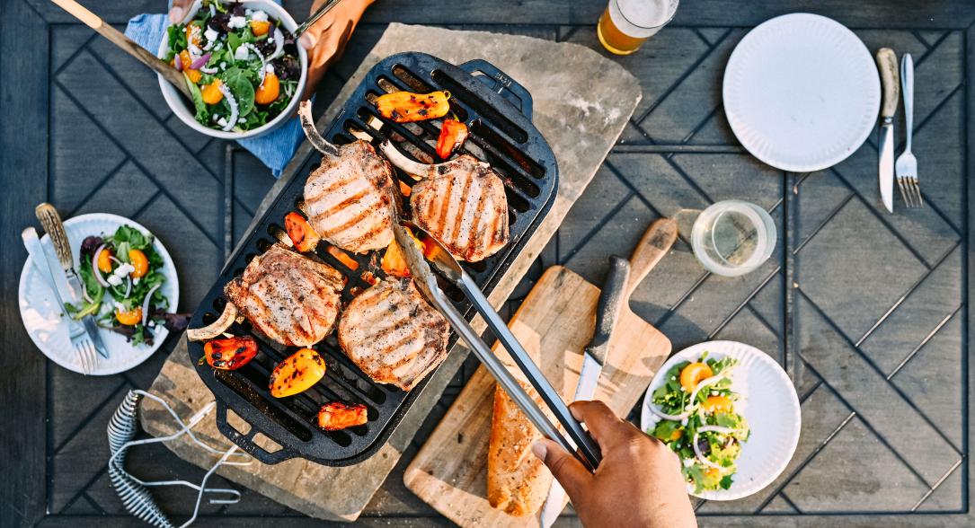 Our Place Just Launched a Cast Iron Grill Pan That's Perfect for Indoor  Grilling