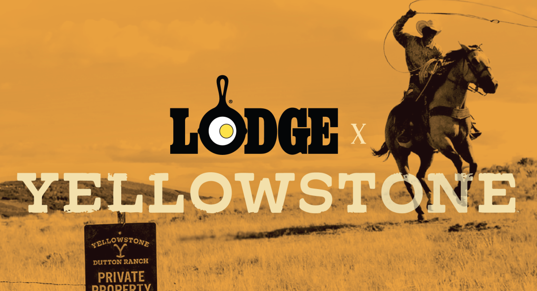 Lodge 7217 x Yellowstone 13.25 Seasoned Cast Iron Skillet