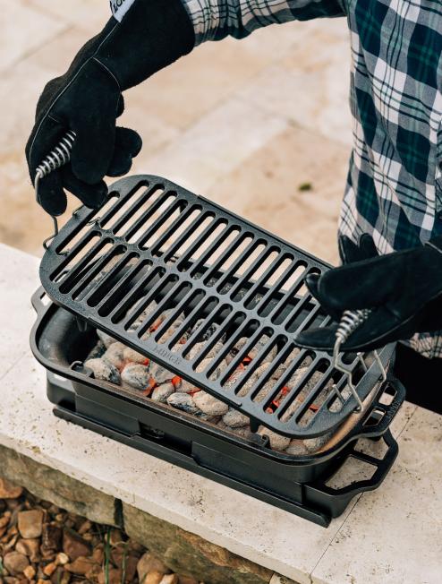 Cast iron hotsell sportsman's grill