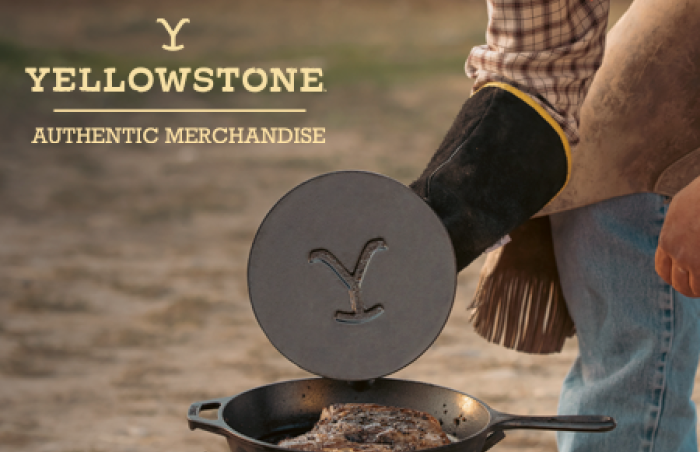 Lodge Yellowstone 10.25 Inch Cast Iron Authentic Y Skillet - L8SKYW