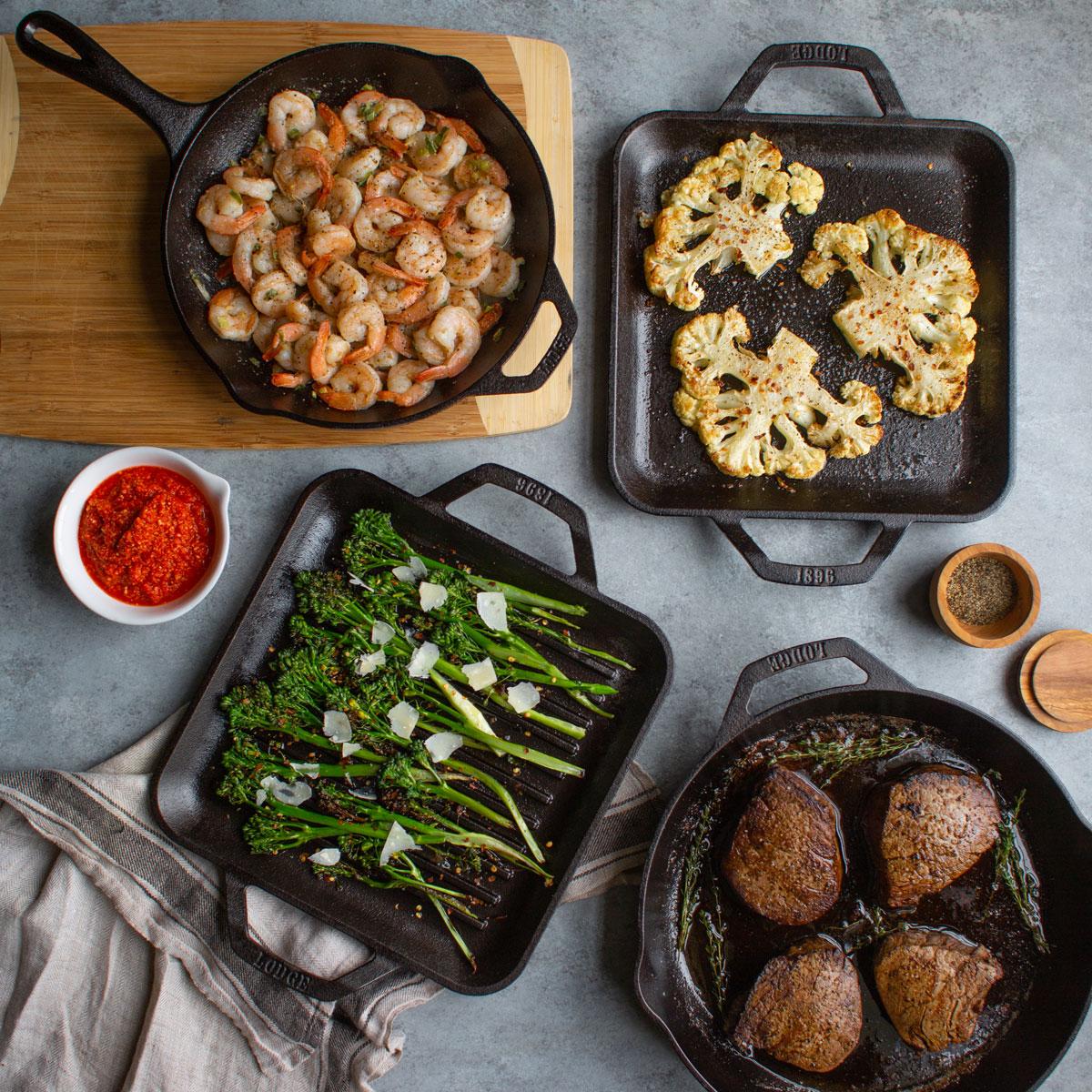 Our Favorite Cast Iron Cookware From Lodge Comes Pre-Seasoned for Life—and  It's 40% Off