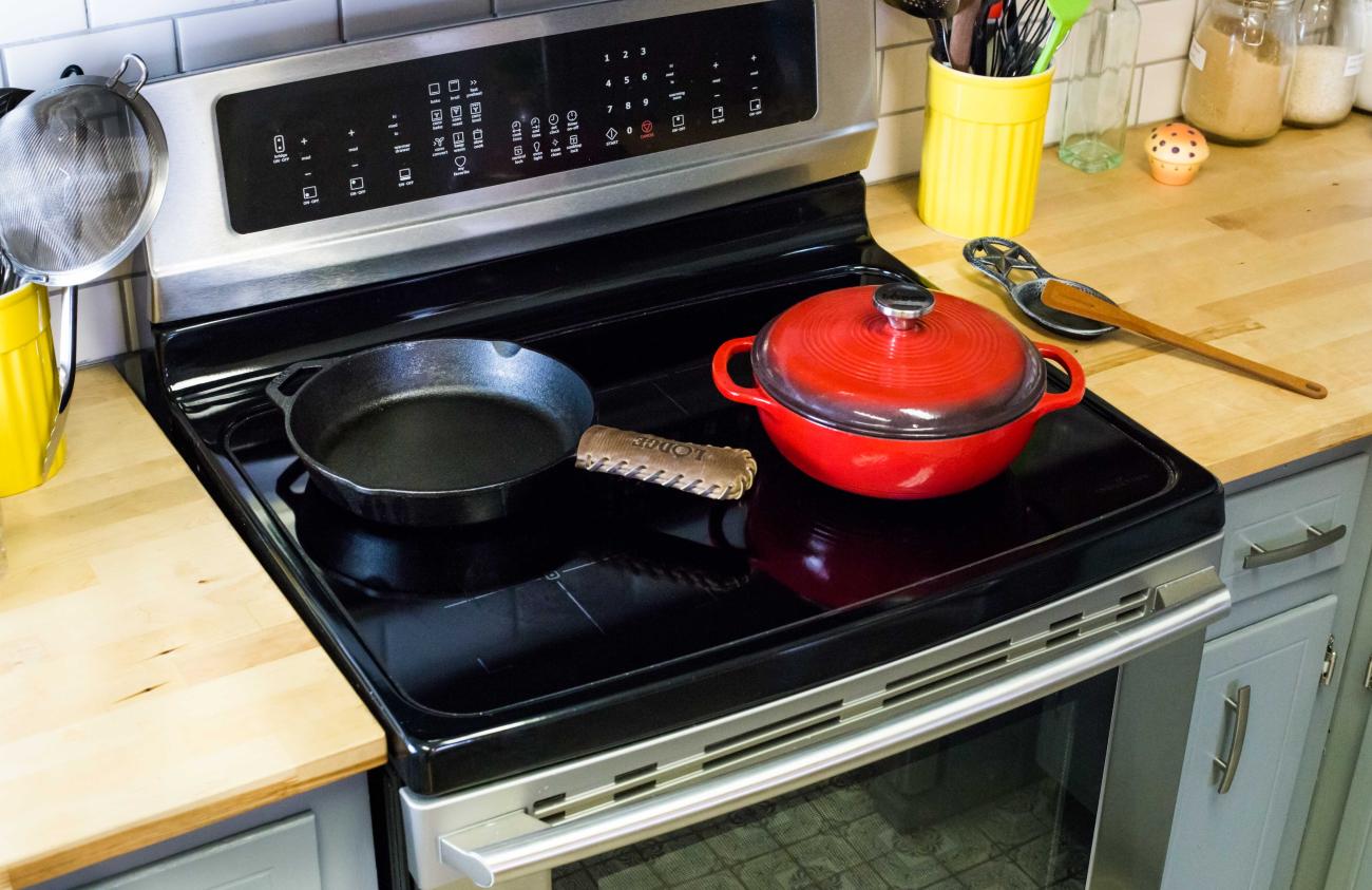 can you use enameled cast iron on induction cooktop