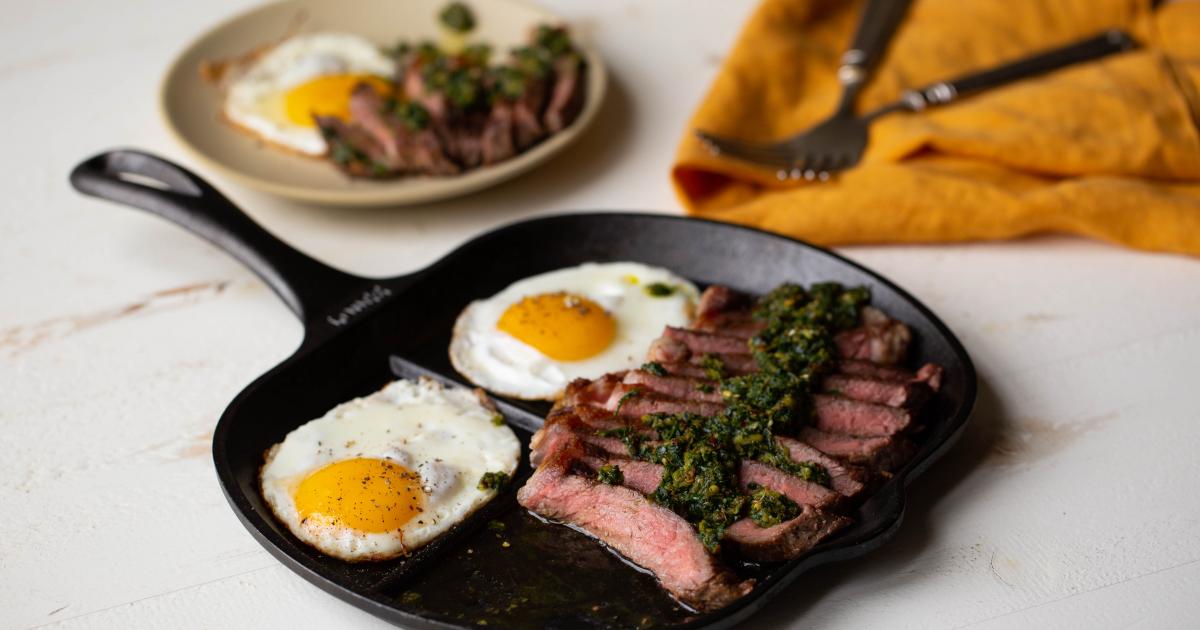 Chimichurri Steak And Eggs Lodge Cast Iron 