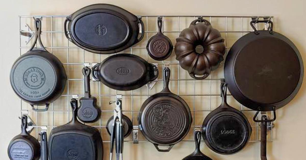 Can you tell which of my lodge pans I use most? I have stripped and  re-seasoned all of them more times than I can count cause that's the cast  iron thug life…