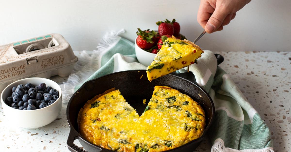 The perfect frittata recipe from Iron (pumping) Chef Geoffrey