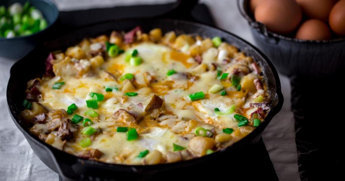 Skillet Potato and Egg Hash - Aberdeen's Kitchen