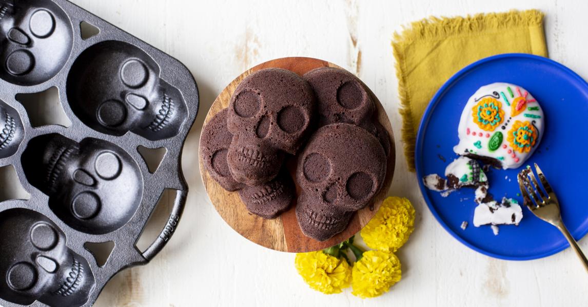 Triple Chocolate Skull Cake Recipe for Nordic Ware Skull Cake Pan
