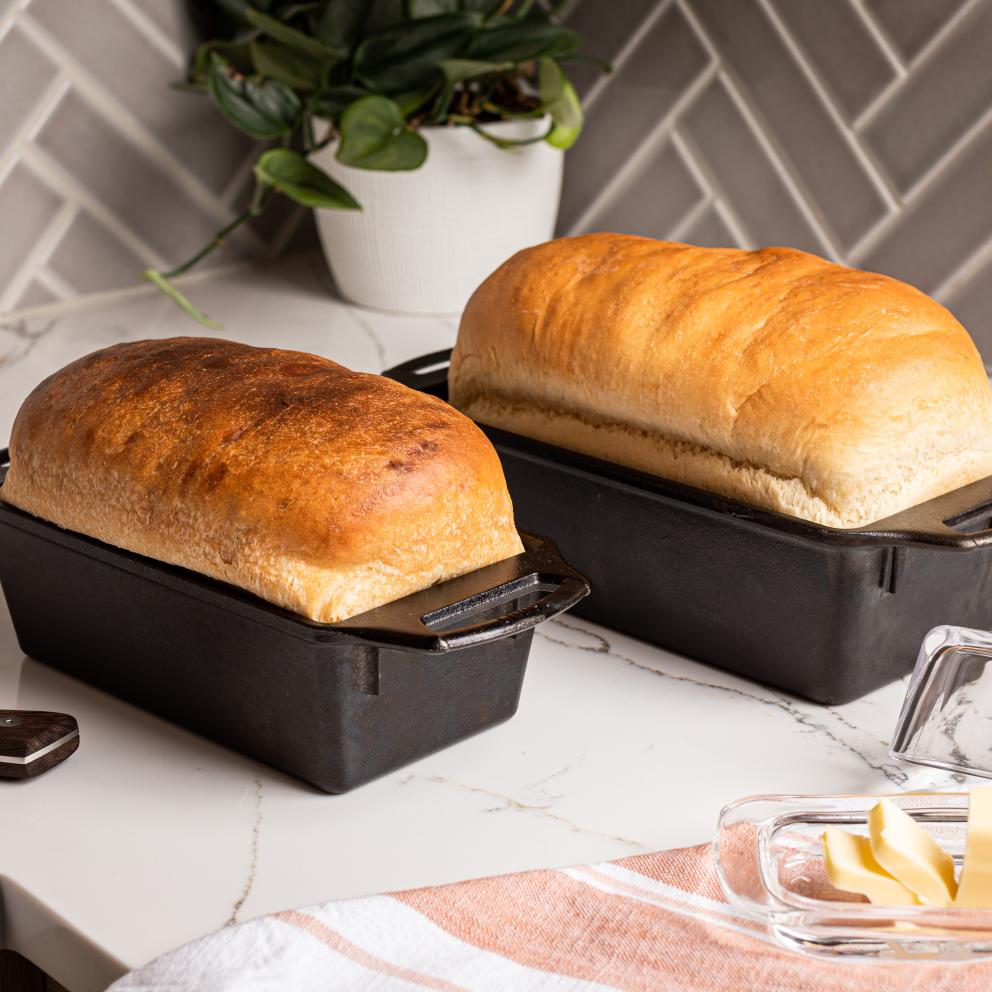 Cast iron 2024 bread loaf pan